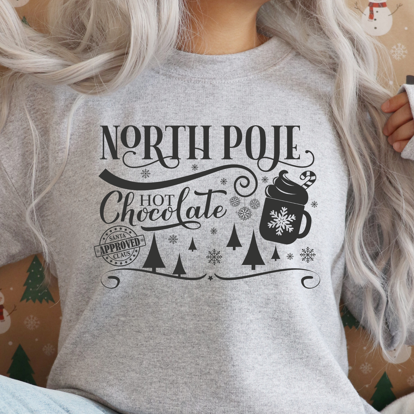 North Pole Hot Chocolate SVG | Christmas SVG | Santa Claus Approved | Instant Download for Cricut & Silhouette