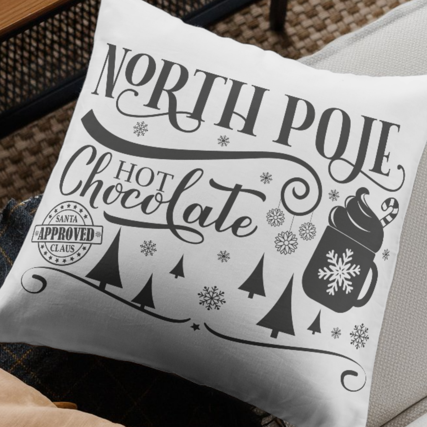 North Pole Hot Chocolate SVG | Christmas SVG | Santa Claus Approved | Instant Download for Cricut & Silhouette