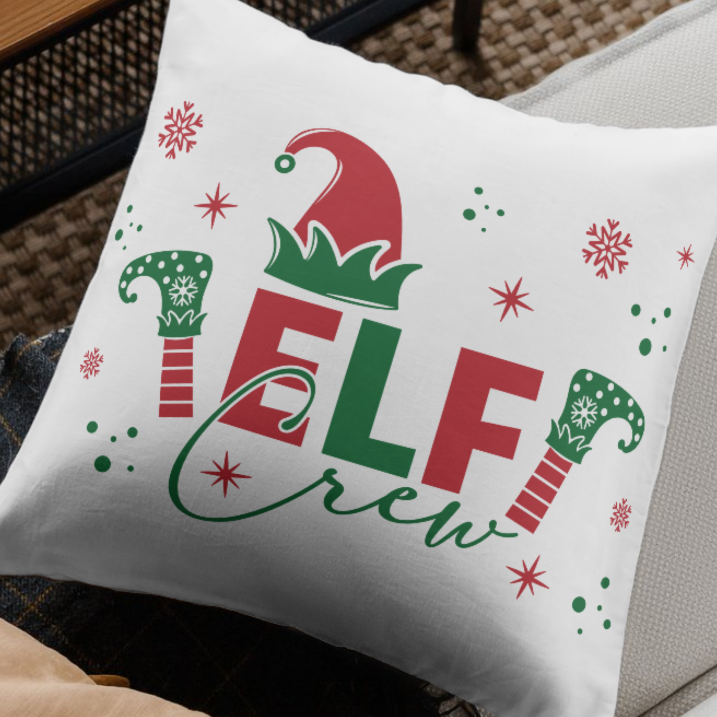 Elf Crew SVG | Christmas Elf Squad Cut File | Instant Download for Cricut & Silhouette | Perfect for Kids Holiday Shirts & Winter Family Apparel