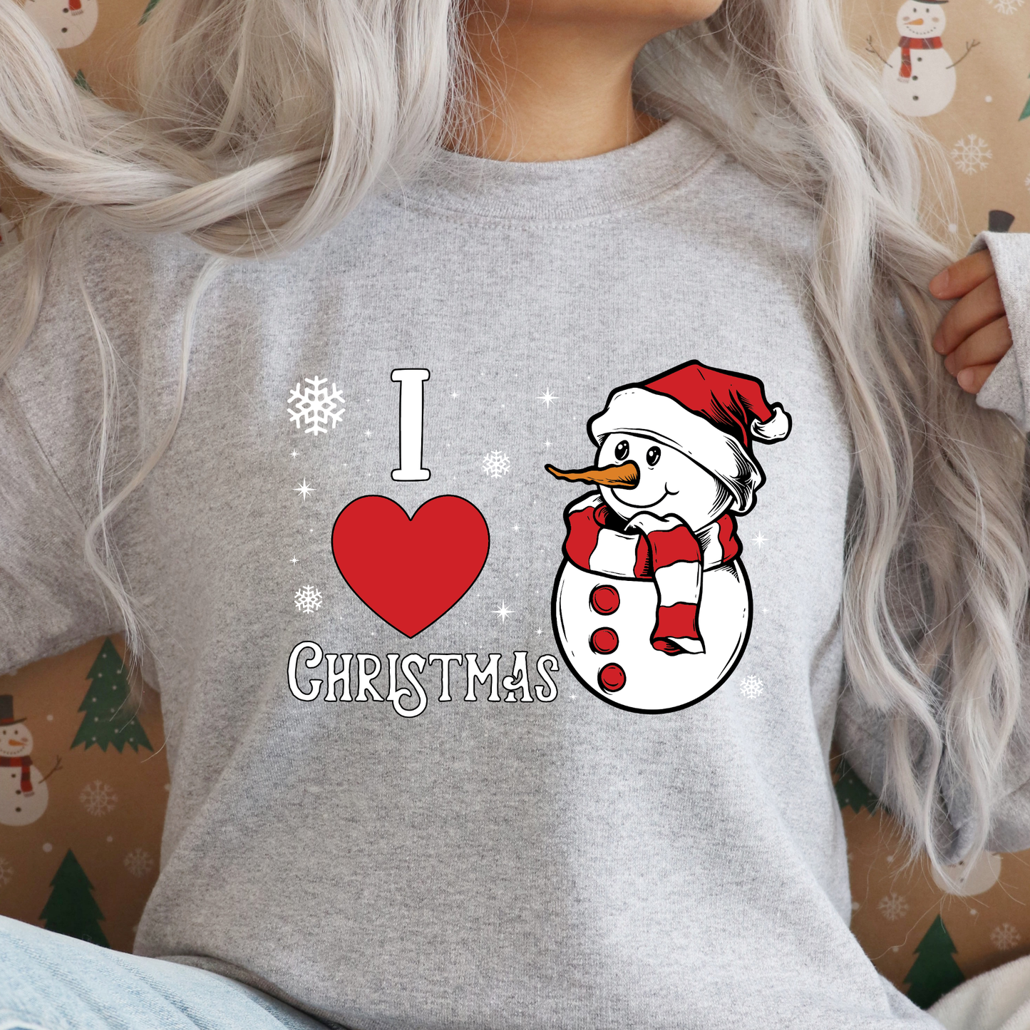 I Love Christmas Snowman SVG | Winter Wonderland SVG | Instant Download for Cricut & Silhouette | Holiday Decor & Christmas Shirt Design