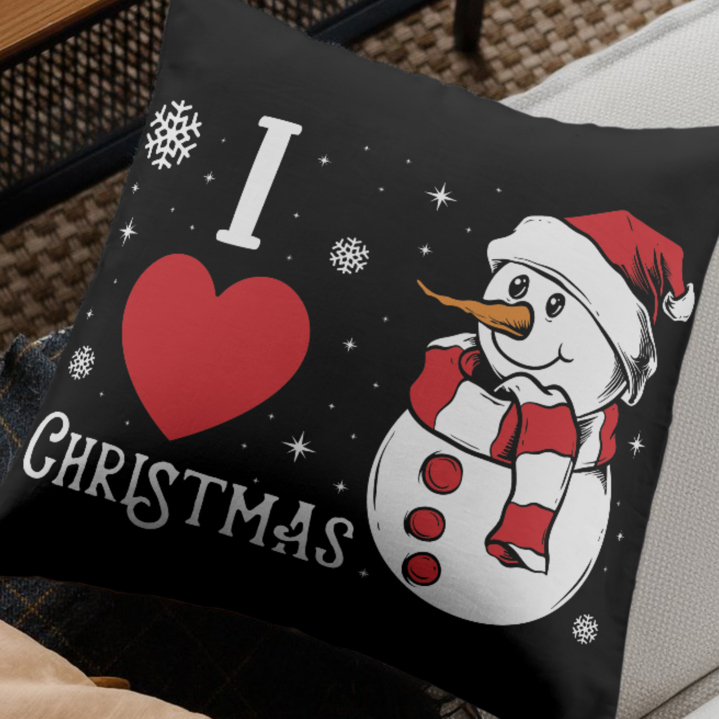 I Love Christmas Snowman SVG | Winter Wonderland SVG | Instant Download for Cricut & Silhouette | Holiday Decor & Christmas Shirt Design