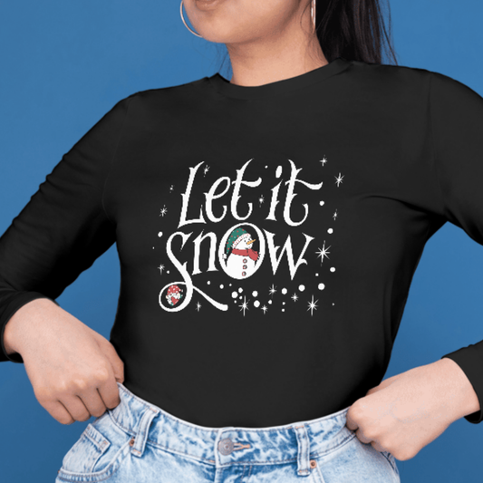 Let It Snow SVG | Winter Wonderland SVG | Snowflake Christmas Design | Holiday Ornament Clipart for Cricut & Silhouette | Instant Download