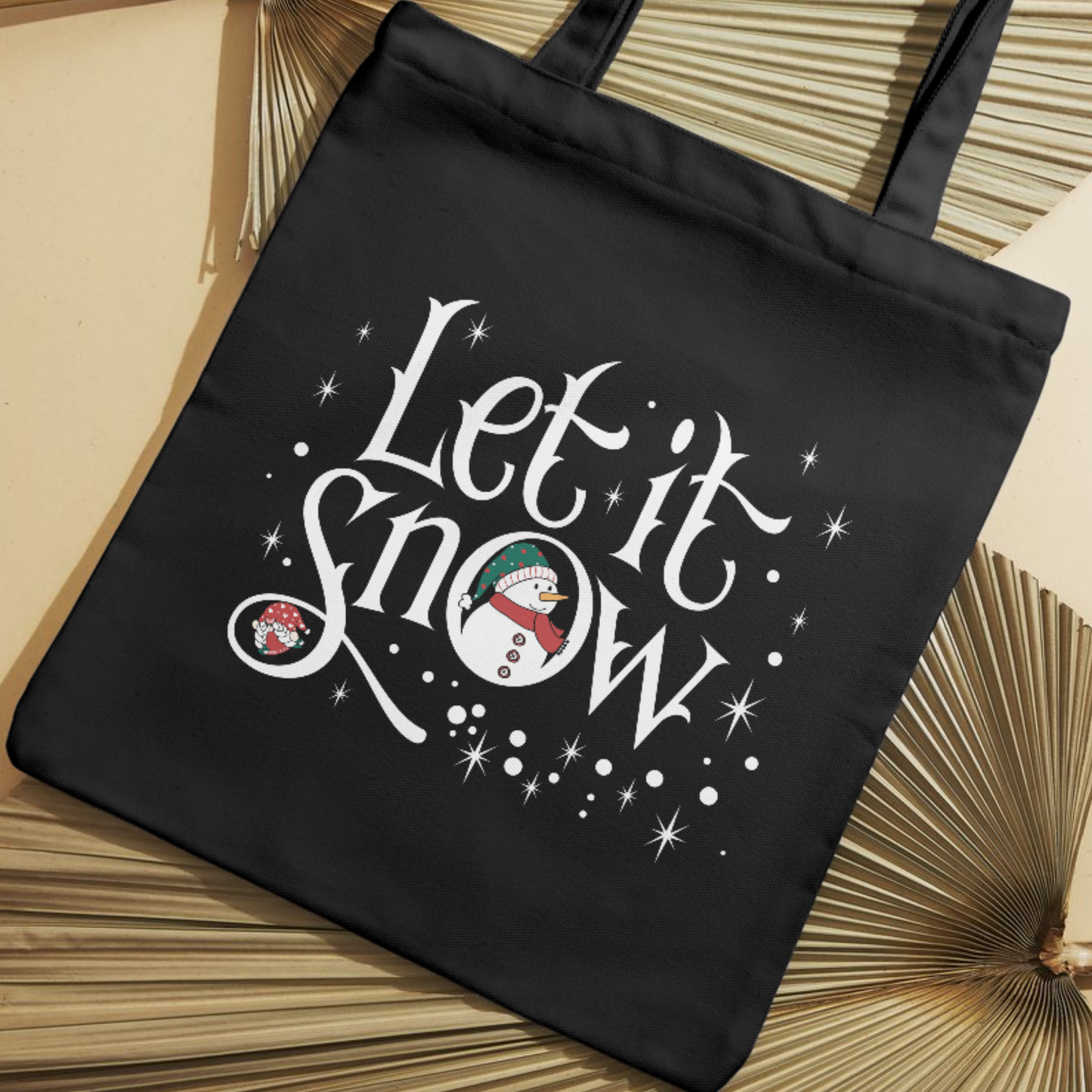 Let It Snow SVG | Winter Wonderland SVG | Snowflake Christmas Design | Holiday Ornament Clipart for Cricut & Silhouette | Instant Download