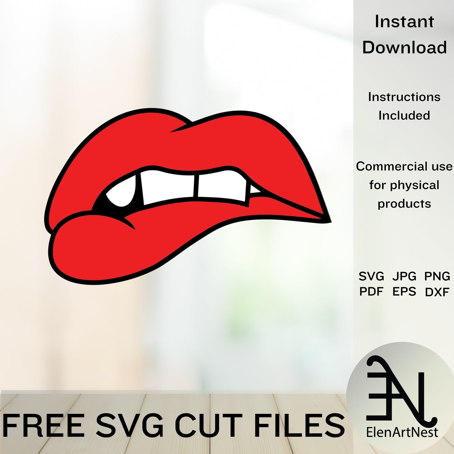 Lips Bundle SVG | Kiss Cut Files for Cricut | Lipstick SVG Bundle | Valentine's Day Lips Png | Romantic Silhouette SVG | Lips Clipart