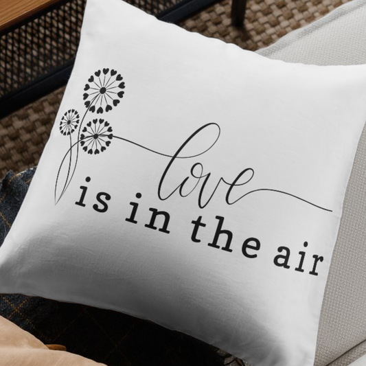 Love Is In The Air SVG | Romantic Dandelion Design | Valentine's Day Shirt Design | Wedding Decor Cut File