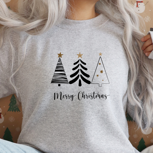 Merry Christmas Tree SVG | Festive Christmas Trees Design | Winter Wonderland DIY Decor | Perfect for Cricut & Silhouette