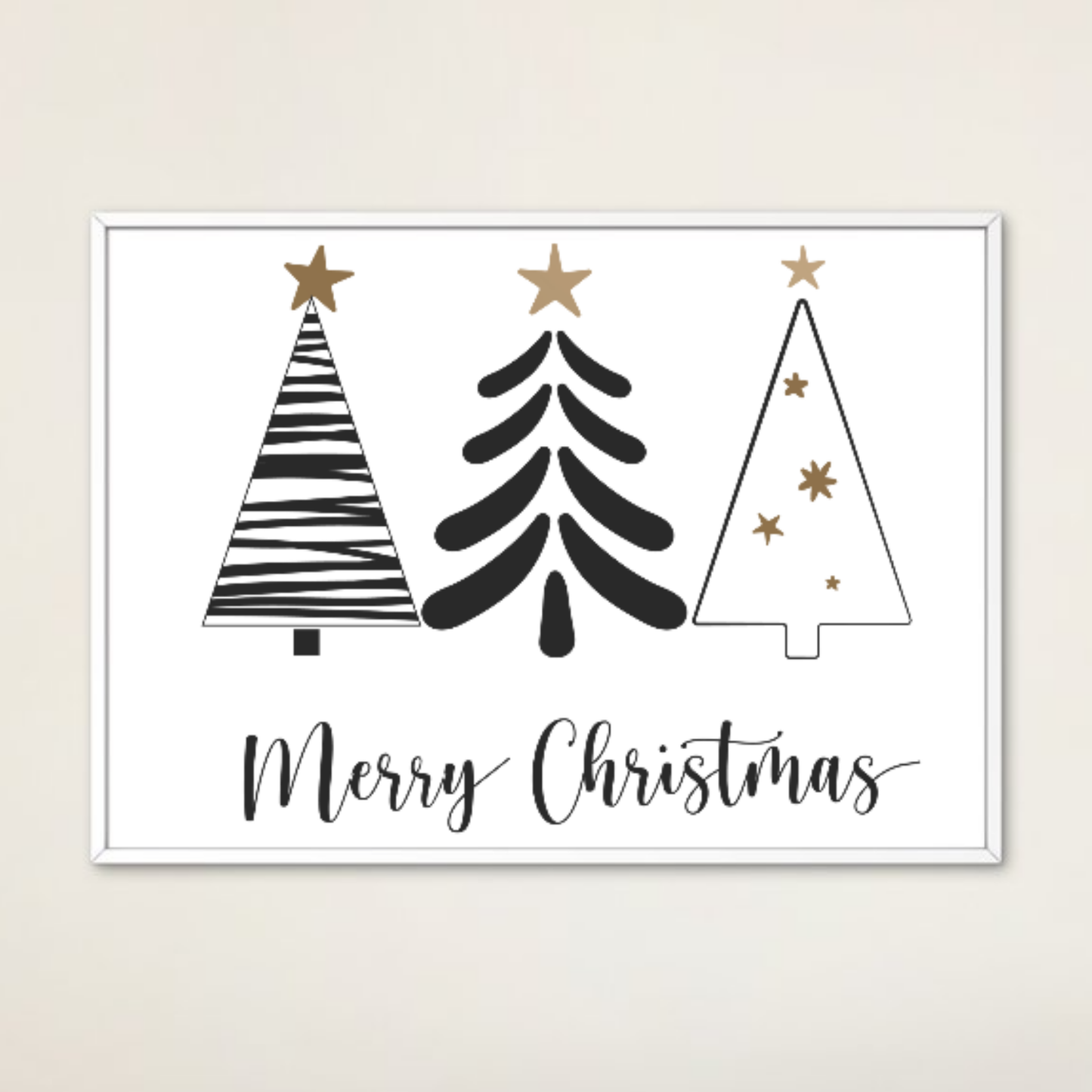 Merry Christmas Tree SVG | Festive Christmas Trees Design | Winter Wonderland DIY Decor | Perfect for Cricut & Silhouette