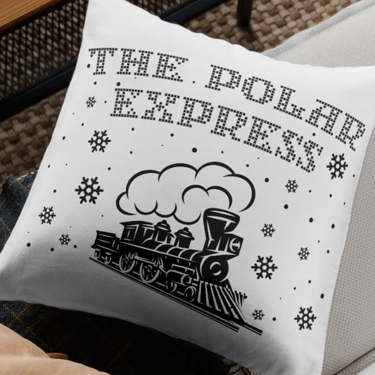 The Polar Express Train SVG | Christmas Express SVG | Farmhouse Christmas Laser Cut File | Digital Download for Holiday Crafts