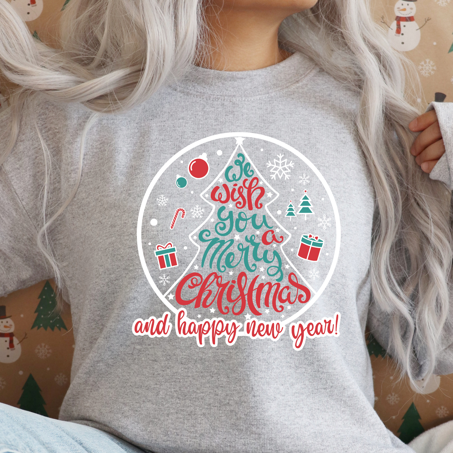 We Wish You a Merry Christmas SVG | Christmas Tree SVG | Instant Download for Cricut & Silhouette | Perfect for Customized Christmas Apparel