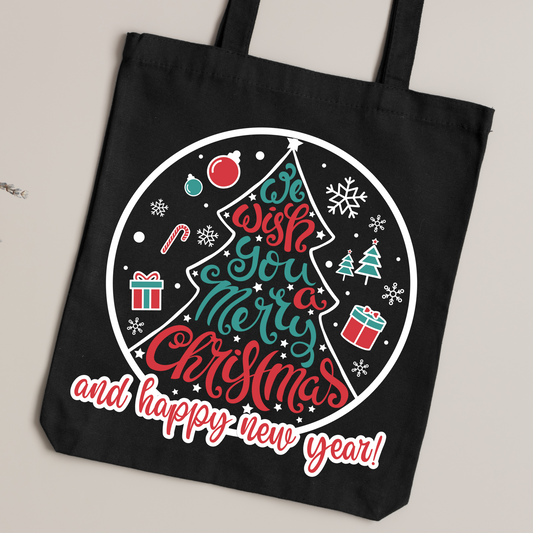 We Wish You a Merry Christmas SVG | Christmas Tree SVG | Instant Download for Cricut & Silhouette | Perfect for Customized Christmas Apparel