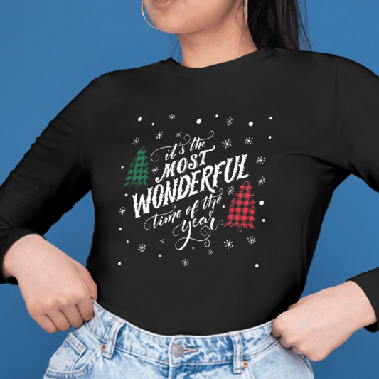 The Most Wonderful Time Of The Year SVG | Christmas Cut File for Cricut & Silhouette | Festive Holiday SVG | Winter SVG Instant Download