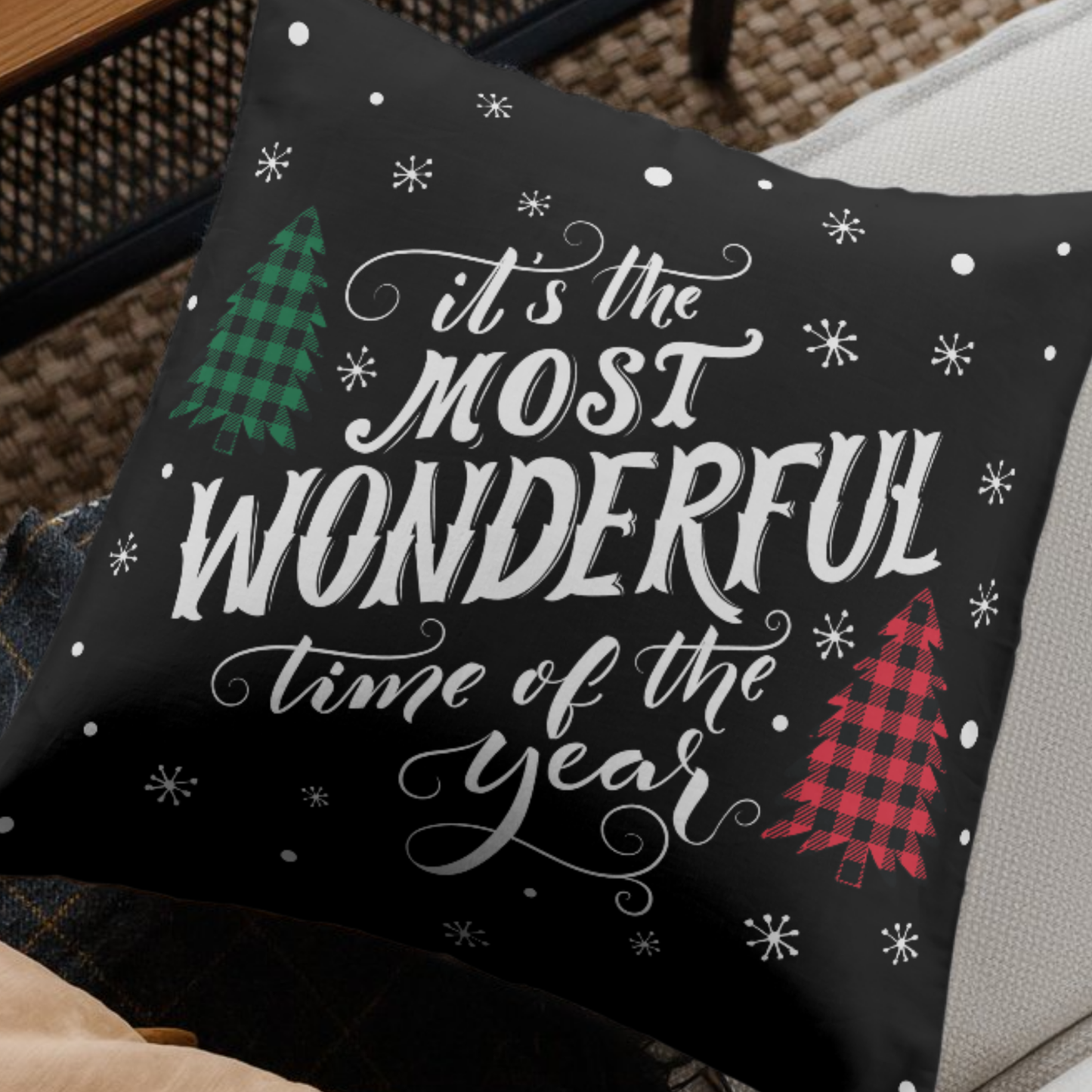 The Most Wonderful Time Of The Year SVG | Christmas Cut File for Cricut & Silhouette | Festive Holiday SVG | Winter SVG Instant Download