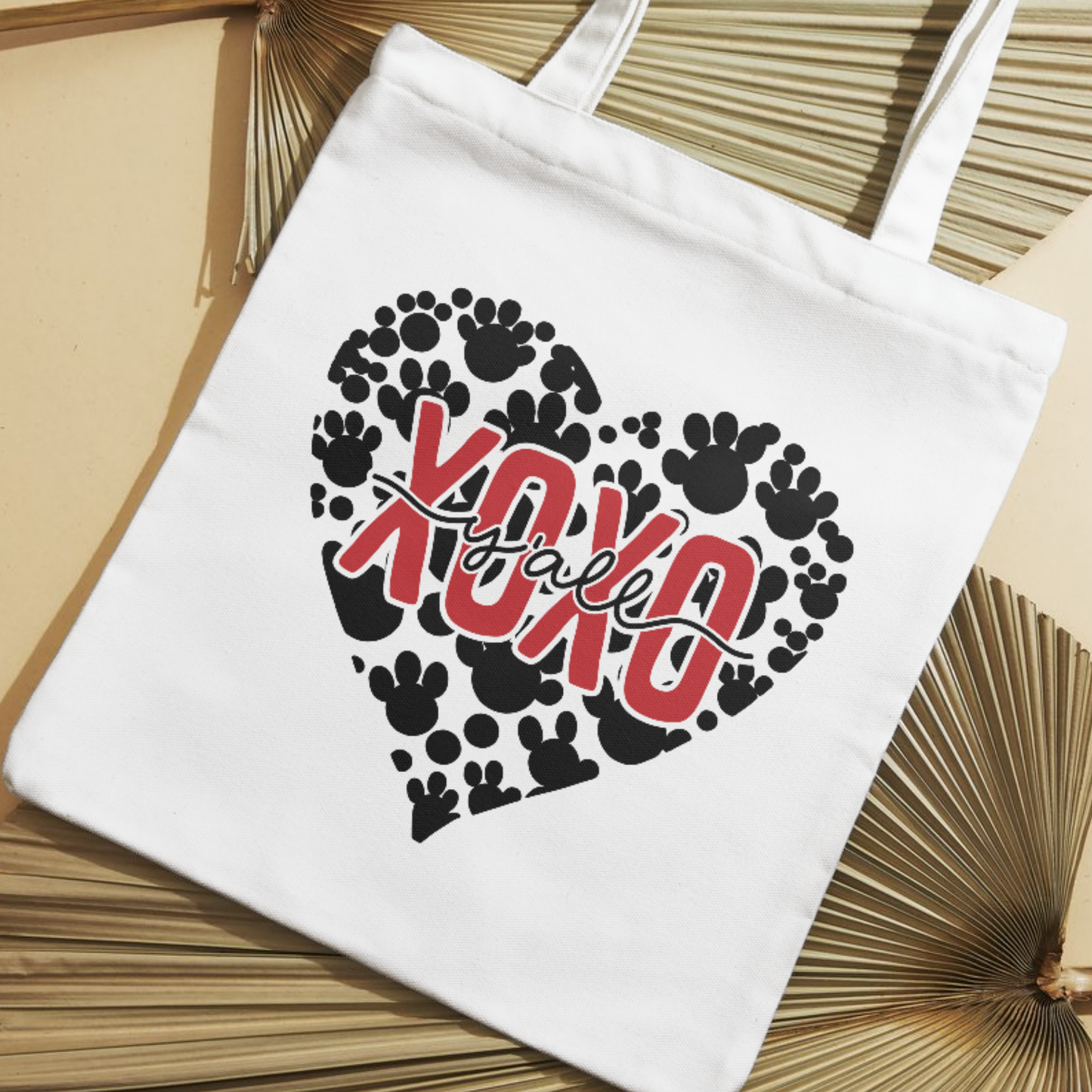 XOXO Paw Heart SVG | Dog Valentine Cut File | Cat Lover Valentine's Day | Dog Mom Cricut SVG | Pet Paw Print Digital Download | Sublimation Design