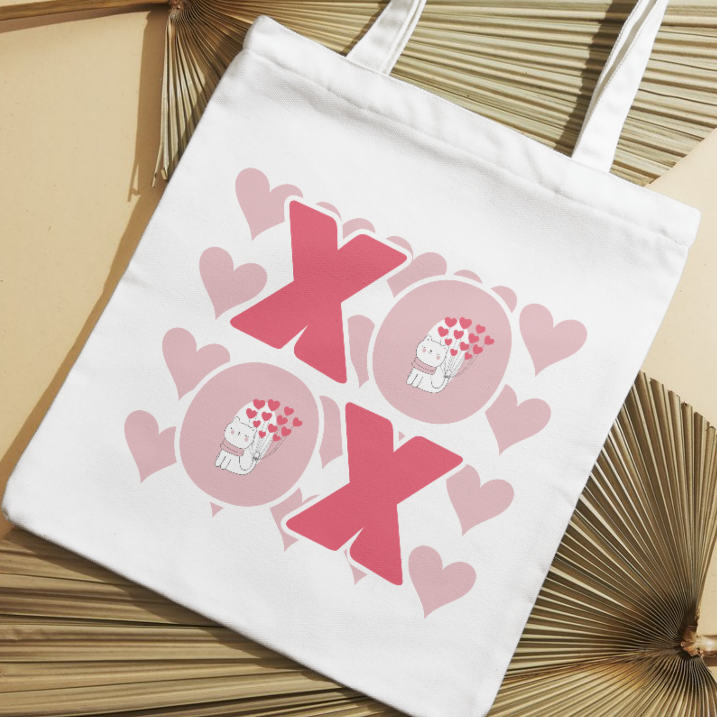 XOXO Valentine Cat SVG | Cute Cat Illustration for Personalized Apparel and Gifts